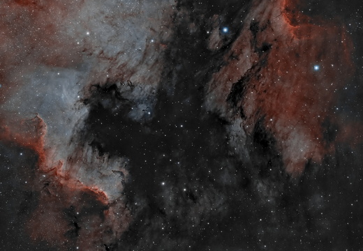 Nordamerikanebel NGC7000 (Falschfarbenbild - HOO)